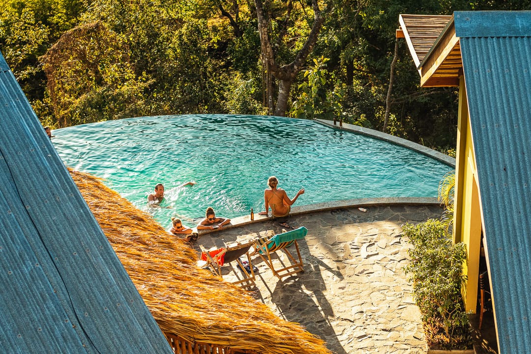 Infinity Pool entspannen Nicaragua Surfcamp