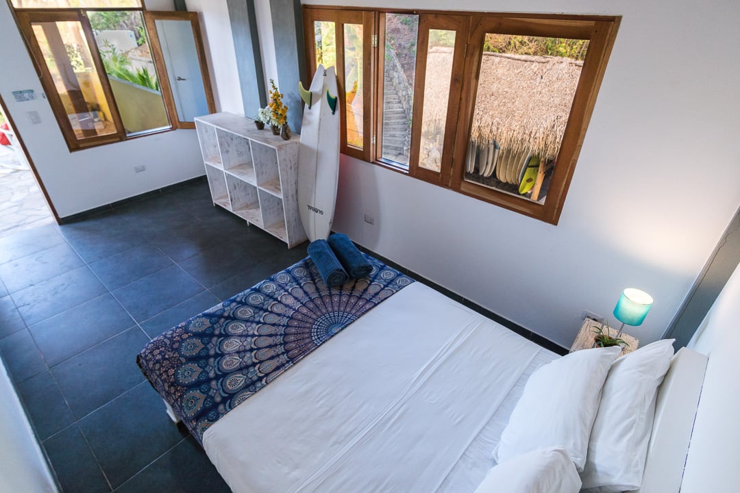 Private Ac Suite double bed at Rapturecamps Nicaragua