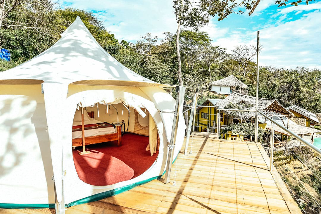 Nicaragua Private Glamping tent outside