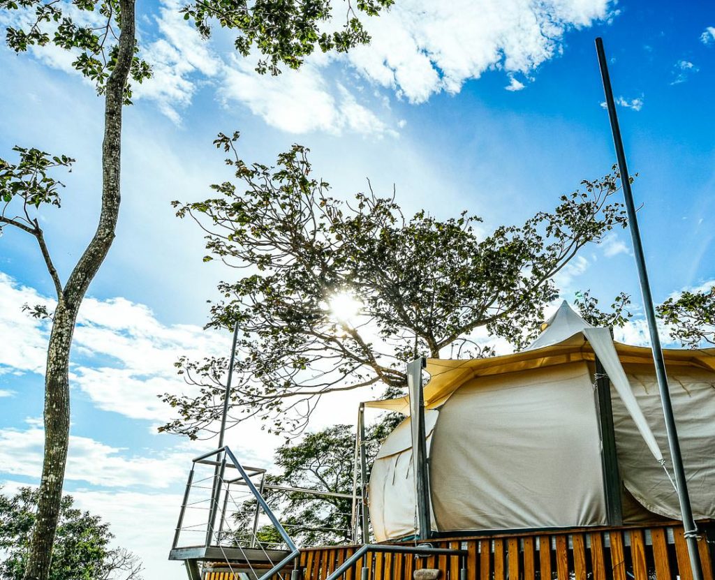 Rapturecamps glamping tent terrace in Nicaragua