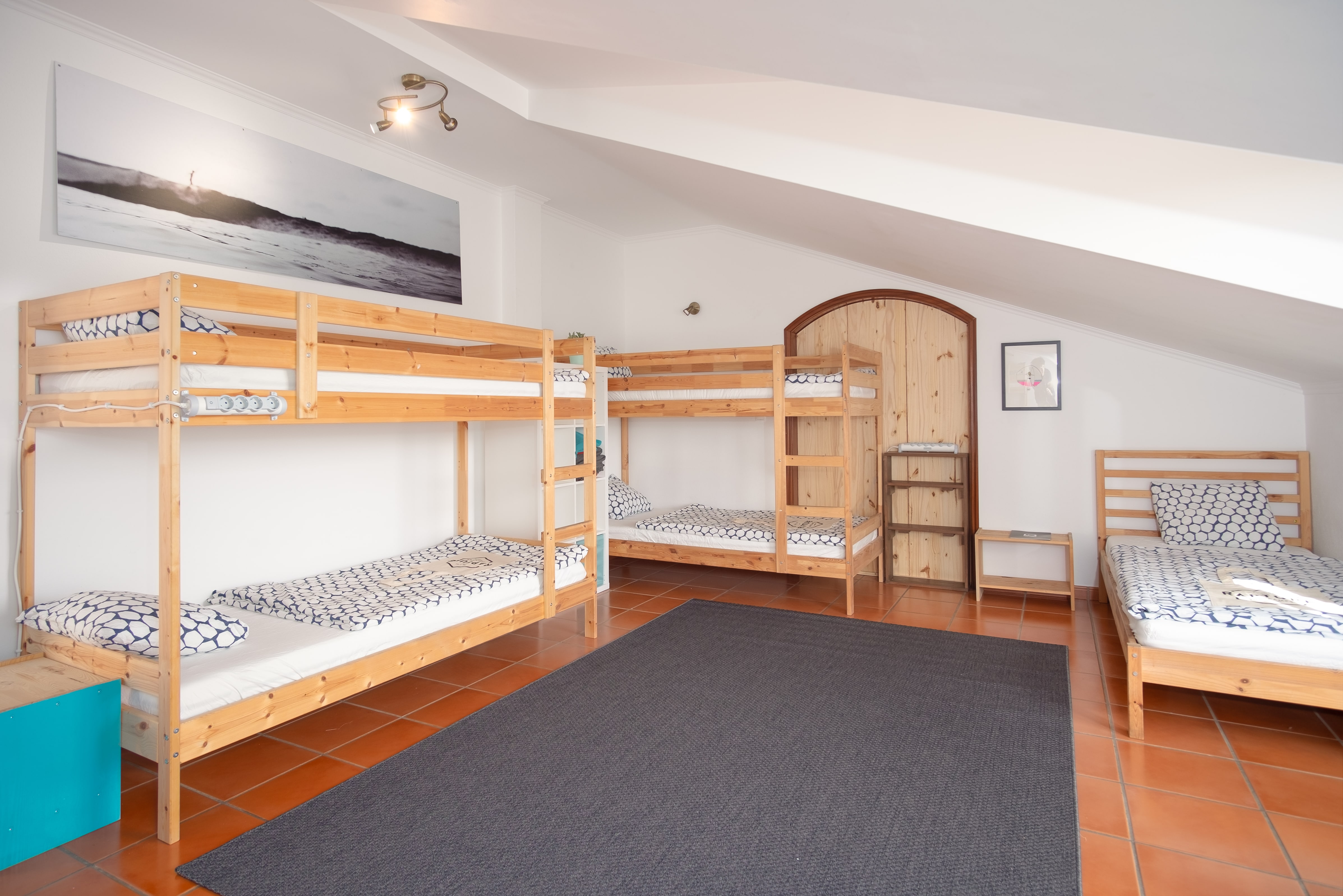 Betten in standard Schlafsaal-Ericeira-Rapturcamps